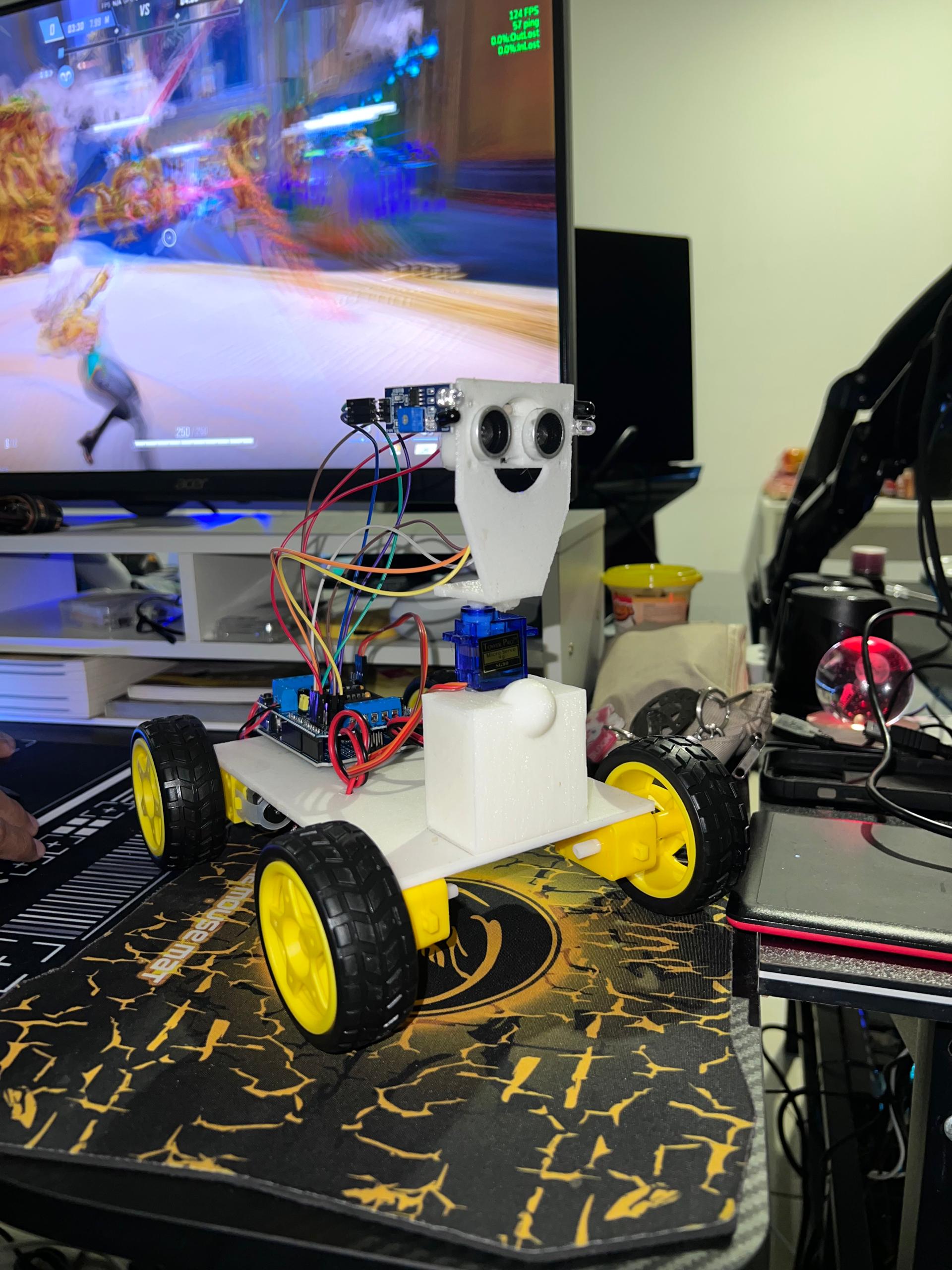 Robot sensor layout